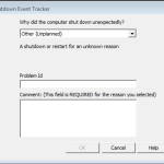 Disable Shutdown Event Tracker for non-administrative users